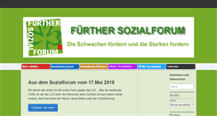 Desktop Screenshot of fuerther-sozialforum.de