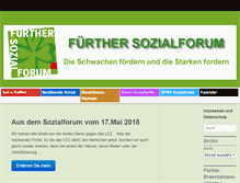 Tablet Screenshot of fuerther-sozialforum.de